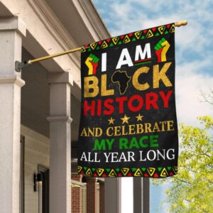 I Am Black History Flag