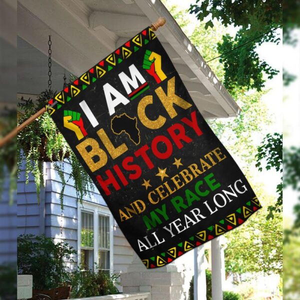 I Am Black History Flag - Image 3