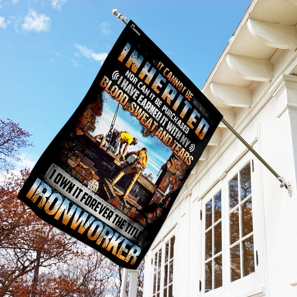 I Own It Forever Ironworker Flag: QNN140F - Image 2