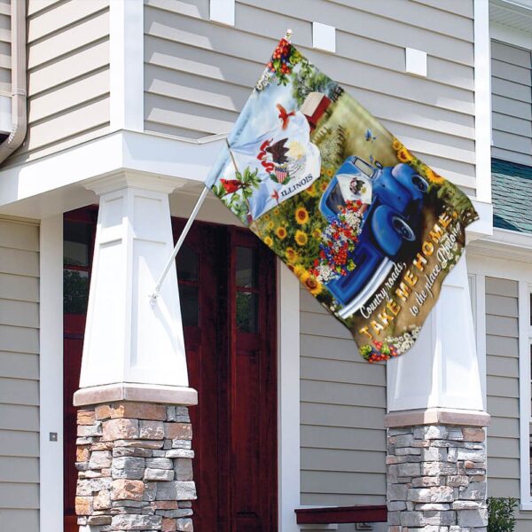 Illinois Country Roads Flag: PSL166Fv11 - Authentic State Pride - Image 9