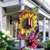 American Sunflower Peace Flag: Imagine All The People