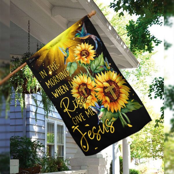 Jesus Flag "In The Morning When I Rise" - THN2184F1 - Image 3