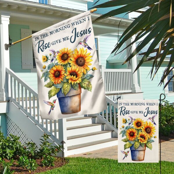 Jesus Sunflower Flag: In The Morning When I Rise - Image 4