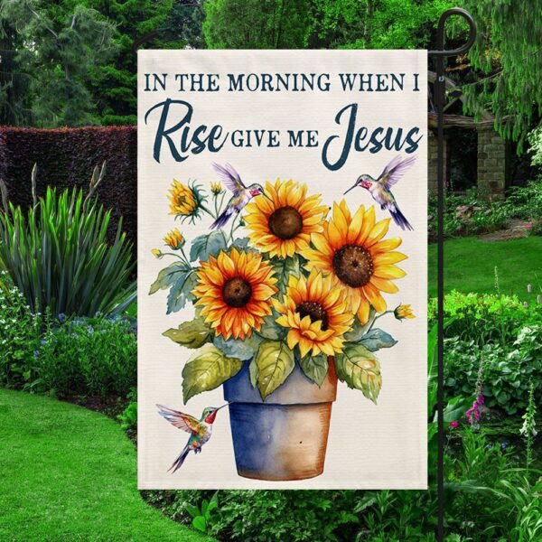 Jesus Sunflower Flag: In The Morning When I Rise - Image 3
