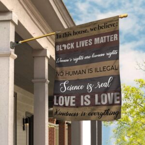 In This House We Believe - Black Lives Matter Flag THB2140F