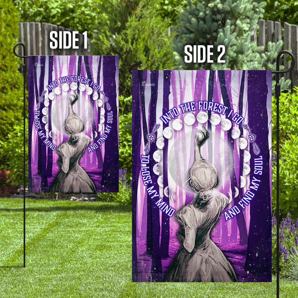 Into the Forest I Go Moon Phases Flag: PN141F - Image 5