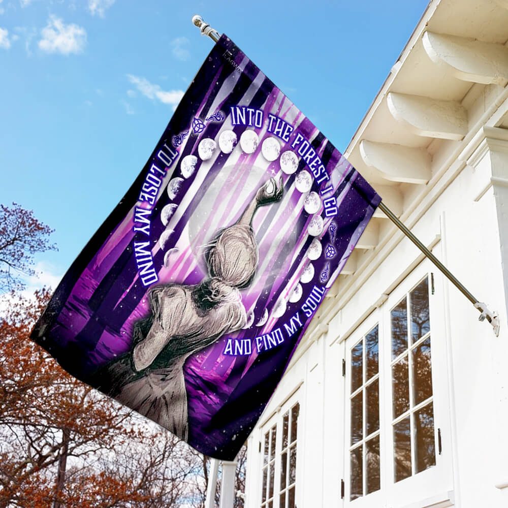 Into the Forest I Go Moon Phases Flag: PN141F - Image 7