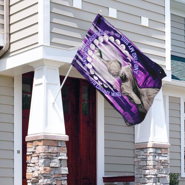 Into the Forest I Go Moon Phases Flag: PN141F - Image 9