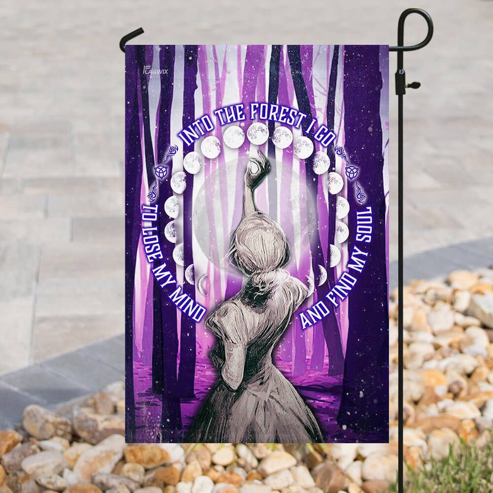 Into the Forest I Go Moon Phases Flag: PN141F - Image 3