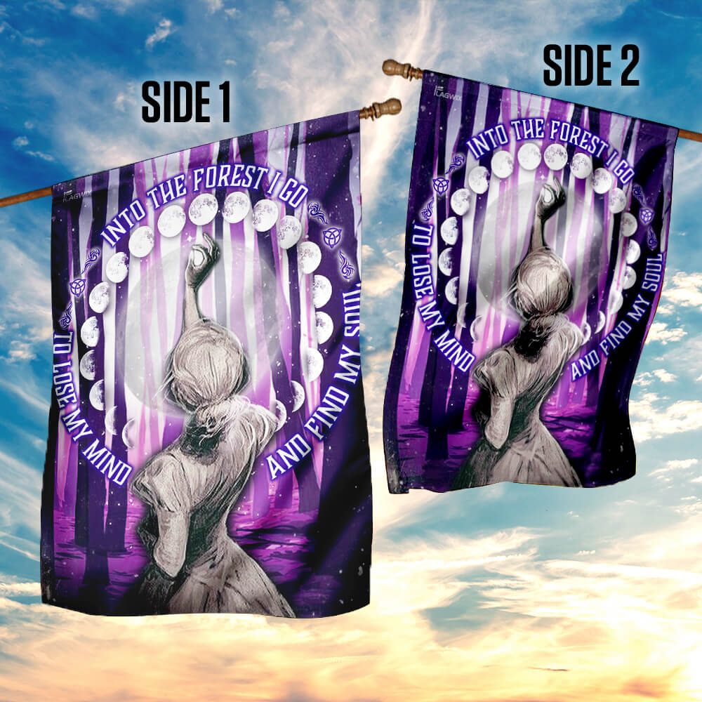 Into the Forest I Go Moon Phases Flag: PN141F - Image 10