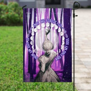 Into the Forest I Go Moon Phases Flag: PN141F