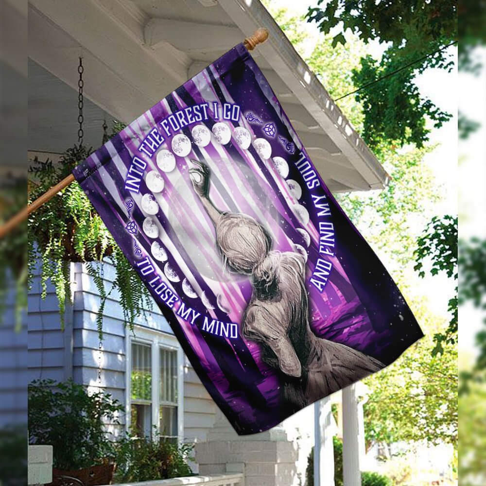 Into the Forest I Go Moon Phases Flag: PN141F - Image 8