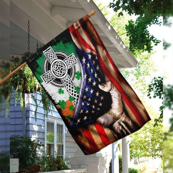 Irish Celtic Knot Christian Cross Flag THN2076F1 - Image 3