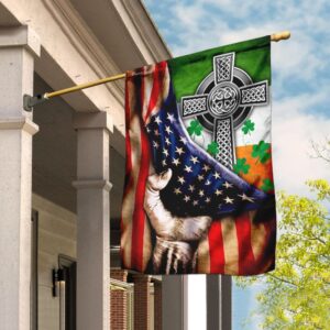 Irish Celtic Knot Christian Cross Flag THN2076F2