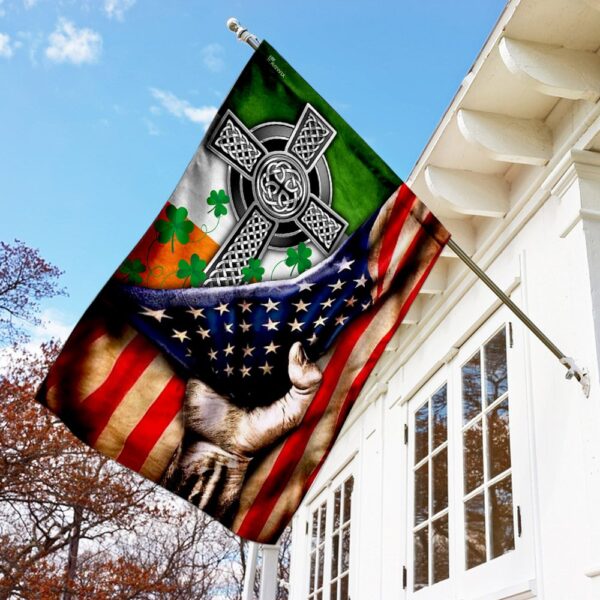 Irish Celtic Knot Christian Cross Flag THN2076F2 - Image 2