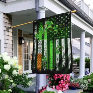 Irish Shamrock & American Flag: Celebrate Heritage