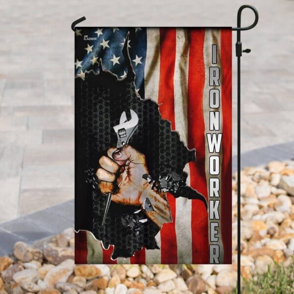 Ironworker American Flag Hat - THB2132F: Durable & Patriotic Headwear - Image 8