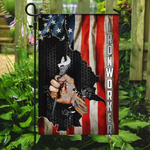 Ironworker American Flag Hat - THB2132F: Durable & Patriotic Headwear - Image 7