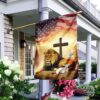 Jesus Lion Lamb Holy Spirit Flag: Christian Faith Banner