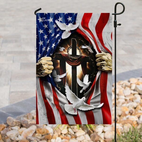 Patriotic Jesus Cross: American Flag Christian Jewelry - Image 8