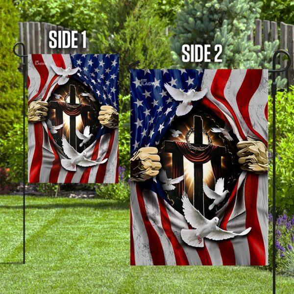 Patriotic Jesus Cross: American Flag Christian Jewelry - Image 10