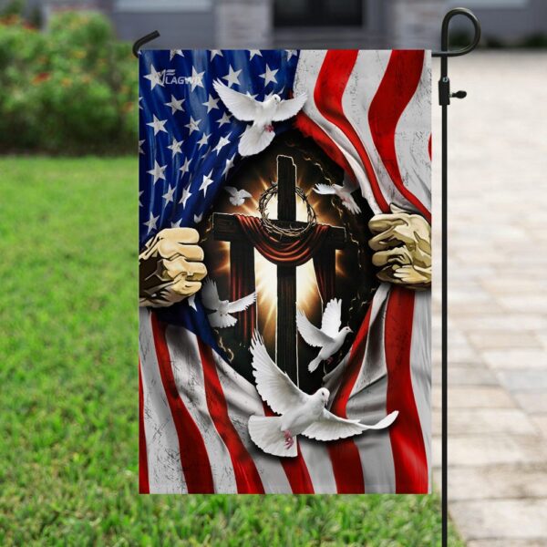 Patriotic Jesus Cross: American Flag Christian Jewelry - Image 6