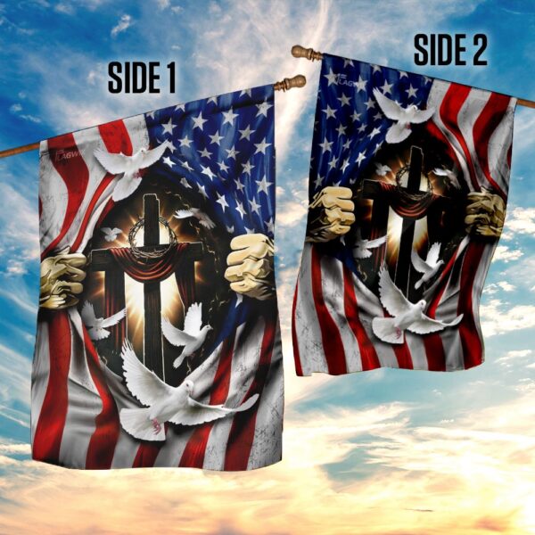 Patriotic Jesus Cross: American Flag Christian Jewelry - Image 5
