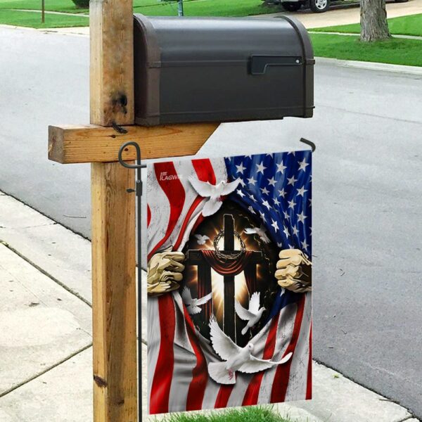Patriotic Jesus Cross: American Flag Christian Jewelry - Image 9