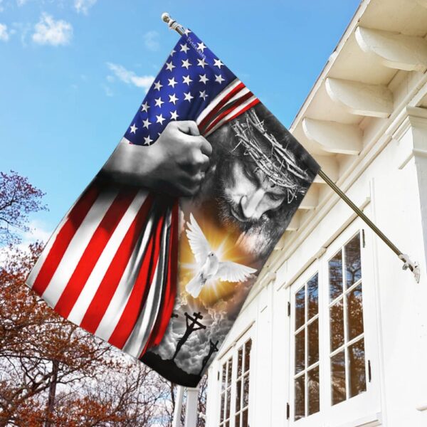 Christian Peace Flag: Jesus American Flag THB2367F - Image 2