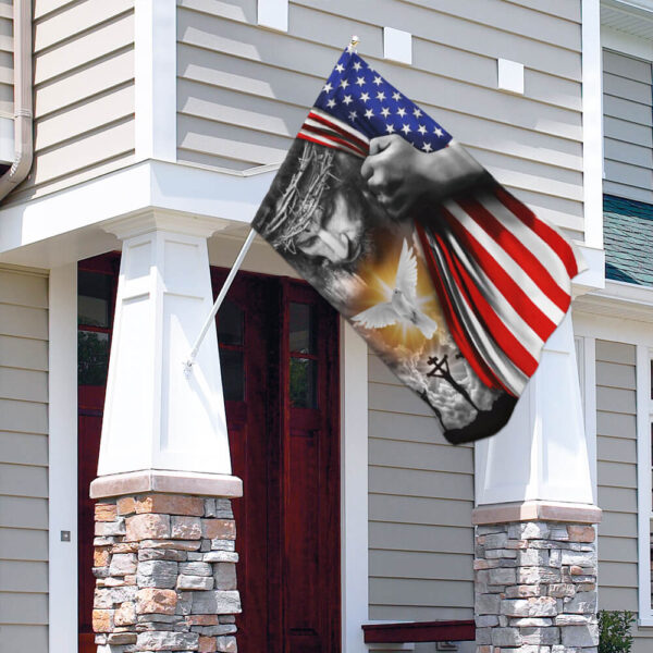 Christian Peace Flag: Jesus American Flag THB2367F - Image 4