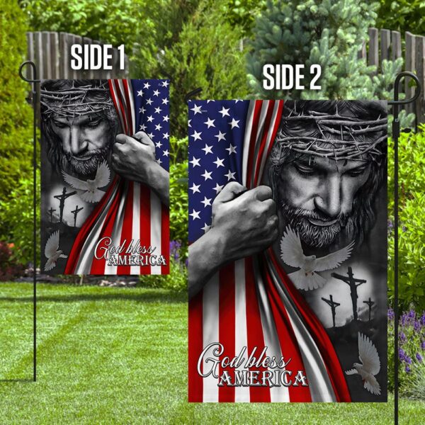 Jesus Flag God Bless America Jesus Flag TRL06Fv7 - Image 6