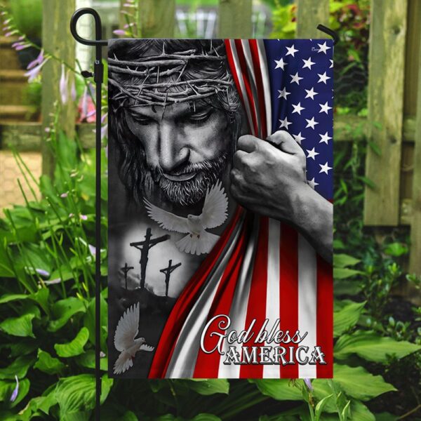 Jesus Flag God Bless America Jesus Flag TRL06Fv7 - Image 5