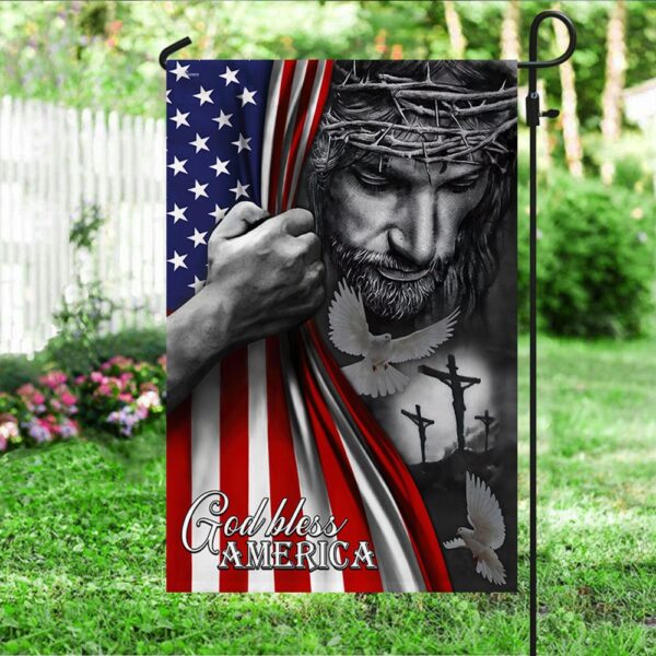 Jesus Flag God Bless America Jesus Flag TRL06Fv7 - Image 4