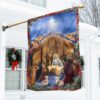 Jesus Flag "O Holy Night" - ANT296F: Christian Christmas Decor