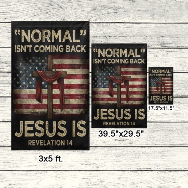 Jesus Is Coming American Flag T-Shirt - Image 7