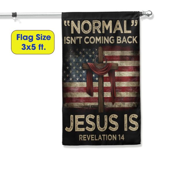 Jesus Is Coming American Flag T-Shirt - Image 6