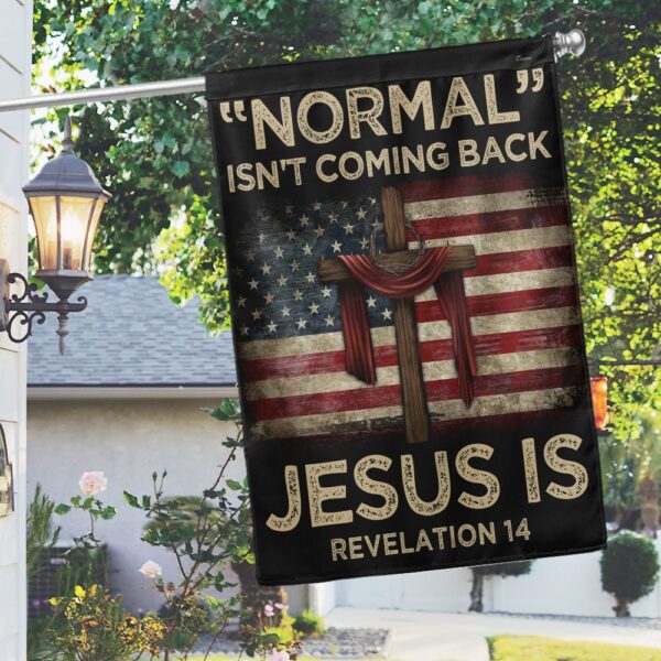 Jesus Is Coming American Flag T-Shirt - Image 2