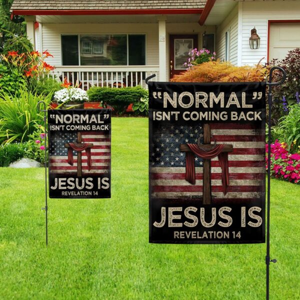 Jesus Is Coming American Flag T-Shirt - Image 5