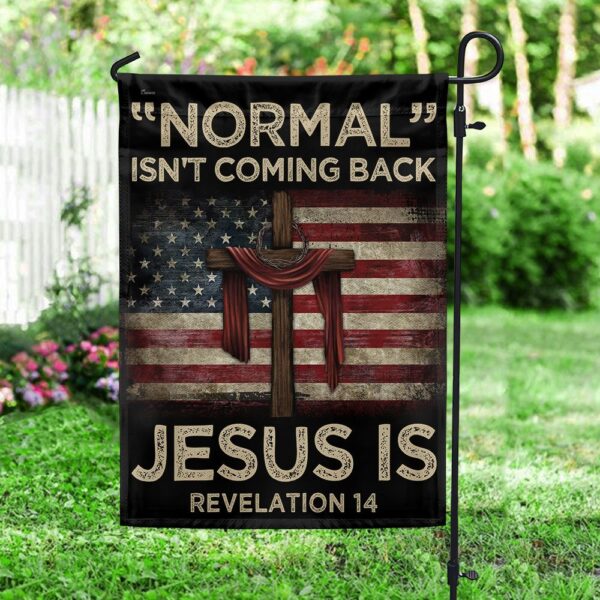 Jesus Is Coming American Flag T-Shirt - Image 4