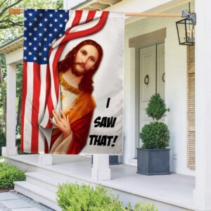 Jesus I Saw That Flag T-Shirt: Christian Faith Apparel TQN1132F