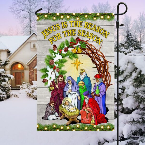 Jesus Is The Reason: Christmas Flag TQN770F - Image 3