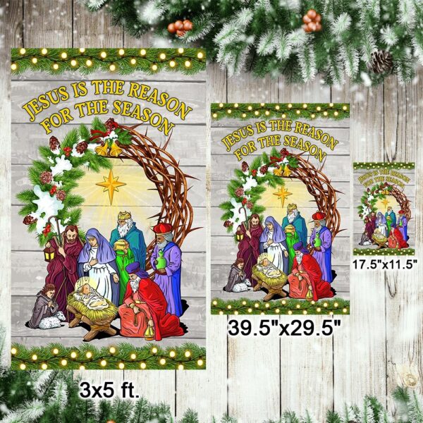 Jesus Is The Reason: Christmas Flag TQN770F - Image 7