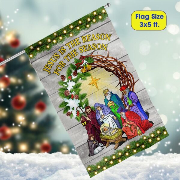 Jesus Is The Reason: Christmas Flag TQN770F - Image 6