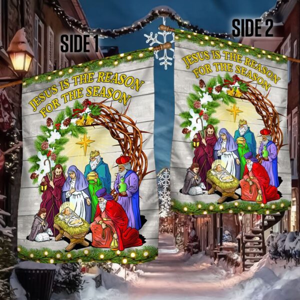 Jesus Is The Reason: Christmas Flag TQN770F - Image 2