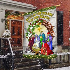 Jesus Is The Reason: Christmas Flag TQN770F