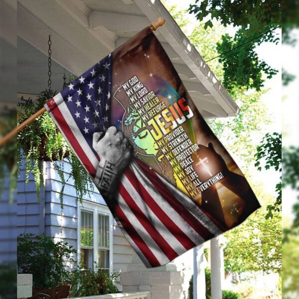 Jesus My Everything Flag: Christian Home Decor PLP05F - Image 3