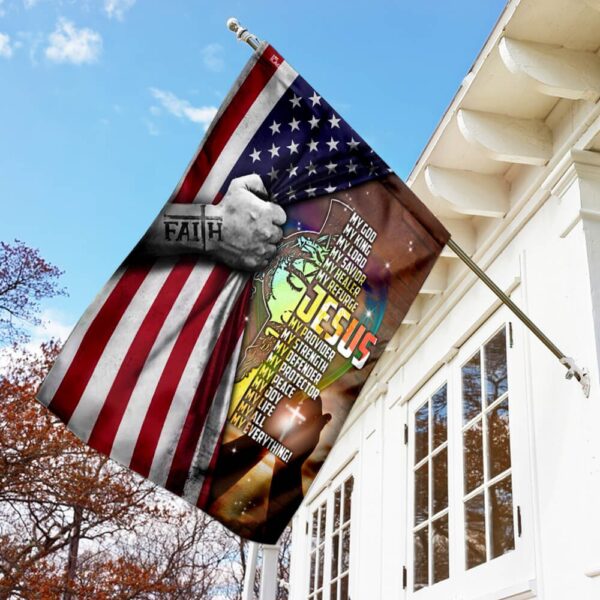 Jesus My Everything Flag: Christian Home Decor PLP05F - Image 2