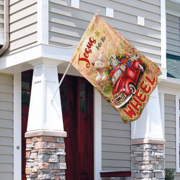 Jesus Take the Wheel Flag: PSL208F Christian Car Flag - Image 9