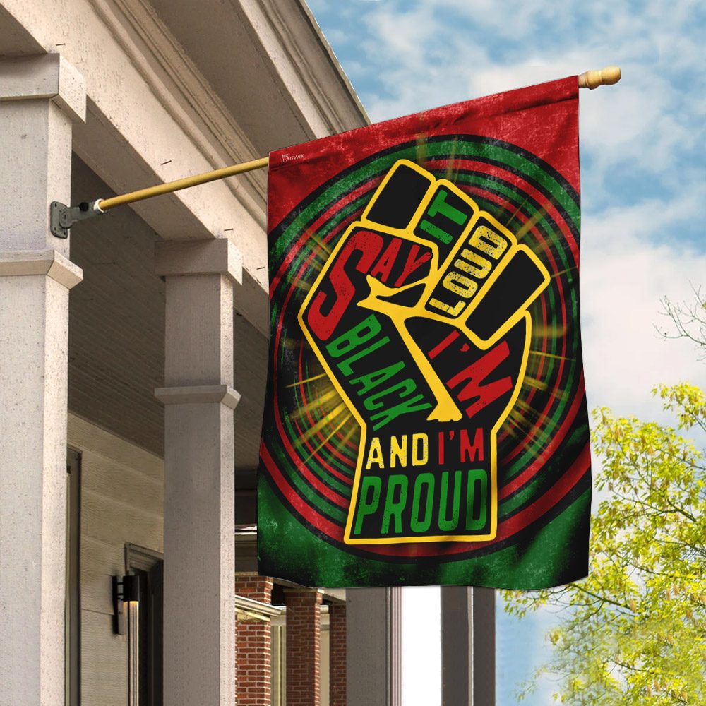 Juneteenth Flag: Say It Loud, I'm Black & Proud