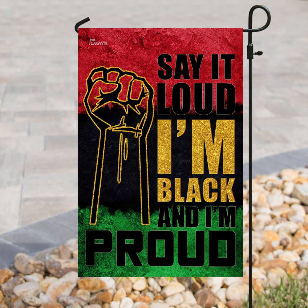 Juneteenth Flag: Say It Loud, I'm Black & Proud (THB2156F) - Image 8